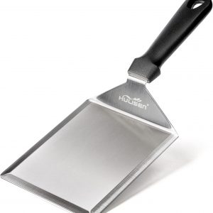 HULISEN Griddle Spatula, Stainless Steel Metal Spatula, 5″ Wide Burger Spatula – Heavy Duty Hamburger Turner Spatula for Grilling Barbecue Flat Top Grill, 12 Inch Long, Dishwasher Safe