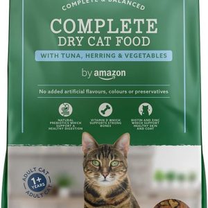 by Amazon Complete Dry Cat Food for Adult Cats with Tuna & Herring, 1 pack of 10kg
