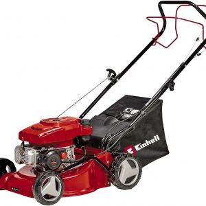 Einhell Self-Propelled Petrol Lawn Mower GC-PM 40/2 S | 40cm Cutting Width Lawnmower For Gardens Up To 1000m2 | 2kW 4-stroke OHV Engine, 7 Level Cutting Height Adjustment, 45L Grass Box