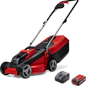 Einhell Power X-Change 18/30 Cordless Lawnmower With Battery and Charger – 18V, Brushless Motor, 30cm Cutting Width, 25L Grass Box, 3 Cutting Heights – GE-CM 18/30 Li Battery Lawn Mower