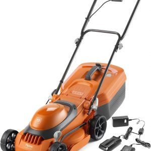 Flymo SimpliStore 340 Li Cordless Lawn Mower – 40V, 30cm Cutting Width, Close Edge Cutting, 35L, Lightweight