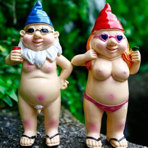 2Pcs Naughty Garden Gnomes Ornaments Funny Naked Rude Garden Statue Peeing dwarf Indoor or Outdoor Lawn Decorations Novelty Interesting Gifts