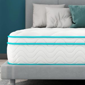 Aotumm Ciort Single Mattress – 3FT Medium-firm Hybrid Mattress, 10.63 Inch Hybrid Mattress with Breathable Foam, Pocket Sprung for Cool Comfy Silent Sleep, Zoned Support Single Mattress (90x190x27cm)