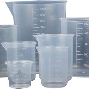 Aselected 7 Pack Plastic Measuring Jugs Heat Resistant Measuring Jugs Set Plastic Jug Beakers Labs Graduated Beakers Mixing Cups Liquid Baking Cooking Measure Tool(Multi-capacity combinations)