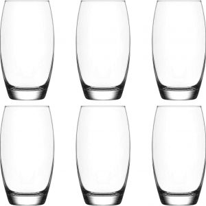 BERA HOME 6X 510ml Highball Glasses, Glass Set for Water, Gin, Juice, and Cocktails – Premium Drinking Glassware Upgrade Your Glassware Collection with Elegant Tall Hi Ball Glass