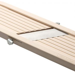 Benriner BN-1 Japanese Handheld Mandolin Slicer with Three Interchangeable Stainless-Steel Blades-Ivory, Vegetable Fruit Cutter Peeler, Stainless Steel, Off-White