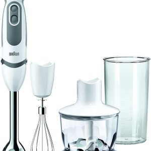 Braun MultiQuick 5 Vario MQ5235 Hand Blender, Sauce Mixer, BPA-Free Plastic Beaker – White/Grey
