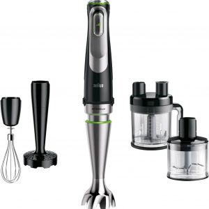 Braun MultiQuick 9 Hand Blender, Mixer, XL Food Processor, Active PowerDrive Technology, Multifunctional Bowl with 0.6L Capacity, 1200W, MQ9187XLI, Black