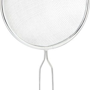 Chef Aid 16cm long handled metal Sieve, Kitchen essential tool and ideal for straining, draining, washing and wide range of foods, with a fine mesh for ease of use