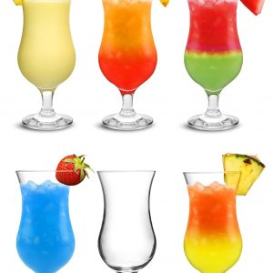 City Pina Colada Glasses 15.75oz / 450ml – Set of 6 – Gift Boxed Classic Poco Grande Hurricane Glassware