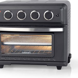 Cuisinart Air Fryer Mini Oven, 7 Functions, Air Fry, Roast, Bake, Grill, Toasties, Toast & Keep Warm, Slate Grey, TOA60U