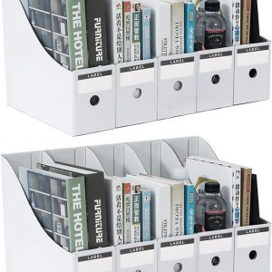 DUOAIKE Magazine File Holder Pack of 10,for Files,Papers, Documents & Stationary, Recyclable Magazine Rack for Home,Office Desk & Shelves,School Dormitory Office Home (6)