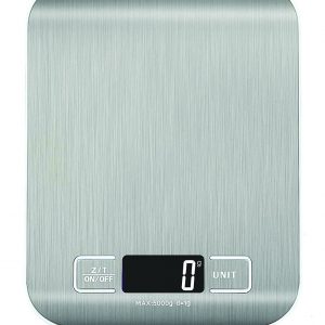 Digital Kitchen Scales Food Scale with stainless steel Platform Electronic Cooking with Backlit LCD Display Multifunction for Home Office Use 5kg 1g 11lb