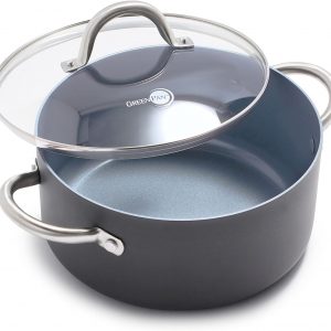 GreenPan Lima Hard Anodized Healthy Ceramic Nonstick 5QT Stock Pot