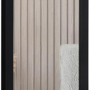 Home Selections Wooden Full Length Wall Mounted Mirror – Black – 35x110cm