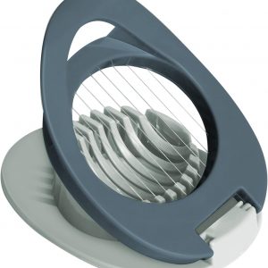 ITME Egg Slicer with Stainless Steel Wire Egg Slicer, Multifunctional Egg Cutter for Evenly Slicing Boiled Eggs Ham Banana and Strawberry(Blue)