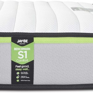 JAY-BE Benchmark S1 Comfort Eco Friendly Mattress, Foam Free, Double