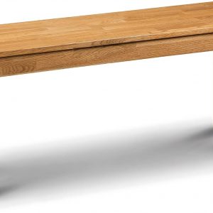Julian Bowen Coxmoor Bench, Oak, Height: 45, Width: 101, Depth: 32cm
