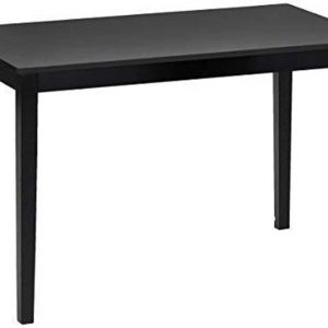 Julian Bowen Hudson Dining Table, Black,Height: 76, Width: 114, Depth: 65cm