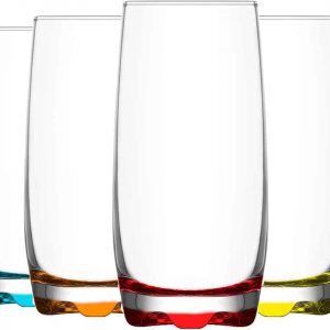LAV – Adora Highball Glasses – 390ml – Multicolour – Pack of 6