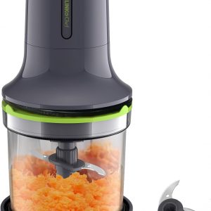 LINKChef Food Processor, Mini Chopper Food Processor Electric, 500ml Capacity Bowl, 2 Speed, 4 Bi-Level Blades, Power Cord Storage, Mini Food Processors for Meat, Vegetables,Onion and Baby Food, 260W