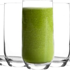 Lav Highball Tumbler Drinking Glasses Set. Pack of 6 Water Juice Tableware Glass, 315ml