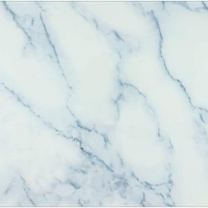 Light Blue Marble Glass Chopping Board Tempered Glass Cutting Board White Marble Kitchen Worktop Saver Protector 280x380mm (Approx.)