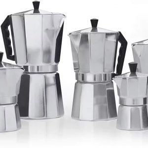 Manchester Bee Italian Espresso Maker 6 Cups Italian Stove Top Coffee Percolator Moka Pot 6 Cups / 300ml