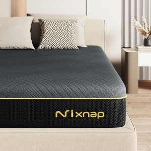 NIXNAP Single Mattress, 10 Inch Orthopedic Single Memory Foam Mattress, Medium Firm with Breathable Soft Fabric Skin-friendly Long-lasting for 3FT Mattress Single, 90x190x25cm