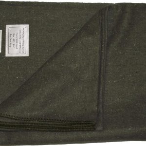 New Military Style Heavy Wool Blanket (Olive Green)(Size: 60inchx 80inch (152cm x 203cm))