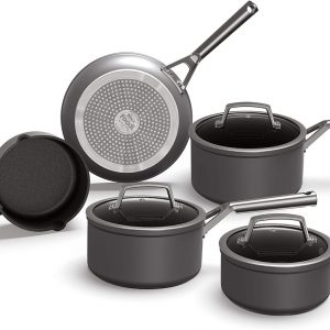 Ninja ZEROSTICK Premium 5-Piece Pan Set, Long Lasting Non-Stick, 3x