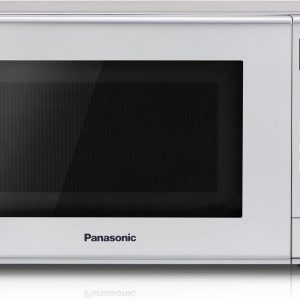 Panasonic NN-E28JMMBPQ Compact Solo Microwave Oven with Turntable, 800 W, 20 Litres, Silver