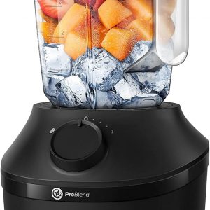 Philips Blender 3000 Series, ProBlend System, 1.9L Maximum Capacity, 1L Effective Capacity, 450W, 1 Speed Setting + Pulse, Plastic Jar, Black, (HR2041/01)
