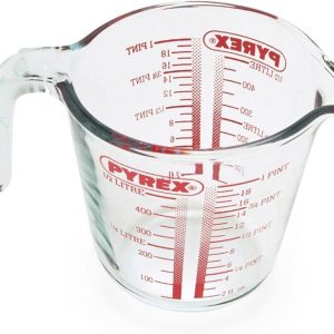 Pyrex Measuring Jug 500ml | Capacity 568ml / 20 ounce | P586, Multicolor