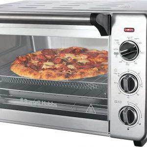 Russell Hobbs 20L Oven 5-in-1 Rapid Hot Air Fryer, Mini Oven, Grill, Toaster, Warming Function, Timer, Energy Saving, Pizza Diameter 30cm, Incs. Frying Basket, Baking Tray & Grill Rack, 26680