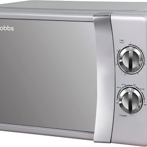Russell Hobbs RHMM701S 17 Litre 700 W Silver Solo Manual Microwave with 5 Power Levels, Ringer & Timer, Defrost Setting, Easy Clean