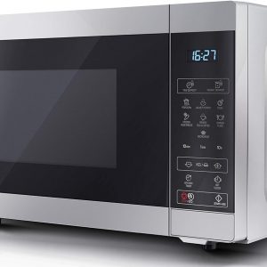 SHARP YC-MS252AU-S 25 Litre 900W Digital Microwave, 11 power levels, ECO Mode, defrost function, LED cavity light – Silver