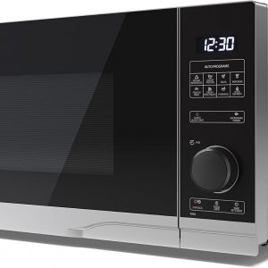 SHARP YC-PS254AU-S 25 Litre 900W Digital Microwave, 10 power levels, ECO Mode, defrost function, LED cavity light – Silver