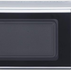 Sharp 17 Litre 700W Silver Solo Digital Microwave with 10 Power Levels, 6 Auto Cook Settings, Defrost Function & Easy Clean, Digital Clock & Timer with Child Safety Lock, RS172TS-UK