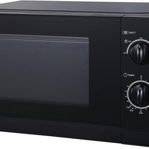 Sharp R20DKM 20L Solo Microwave Oven, 800W, Black