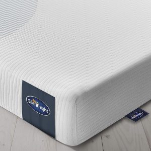 Silentnight 3 Zone Memory Foam Rolled Mattress Made in the UK Medium Double, White