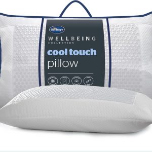 Silentnight Cool Touch Pillow – Cooling Pillow for Sleeping Cold Pillows Cool Gel Pillow Pad for Night Sweats Wellbeing Collection Cooling Pads