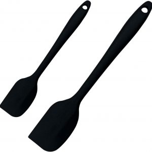 Silicone Spatula, 2 Pack Heat Resistant Spatulas, Non-Stick Kitchen Utensils with Steel core, One Small Spatulas and Large Spatulas