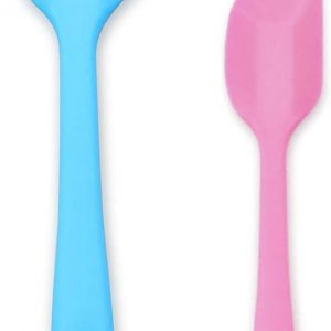 Silicone Spatula, Heat Resistant Seamless Rubber Spatulas, Non-Stick Kitchen Utensils for Cooking, Baking and Mixing, 28cm and 21cm