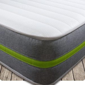 Starlight Beds – Single Mattress. Hybrid 8 inch Deep Single Eco Friendly Mattress with Memory Fibre and Springs. 3ft x 6ft3 (STARLIGHT 05)
