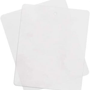 TIJAR® Chopping Board Mats, Set of 2 Transparent Flexible Strong Plastic Chopping Boards, BPA-Free Cutting Mats, Non-Porous, Dishwasher Safe (2)