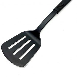 TIJAR® Slotted Turner/Spatula, Strong Durable Stylish Cooking Turners, Nylon with Flexibility, Non Stick, Storage Hole (Nylon)