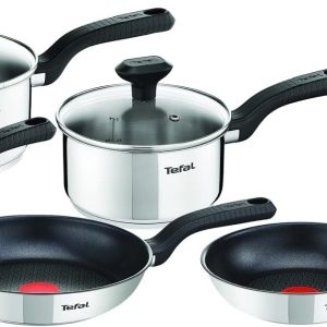 Tefal Comfort Max, Pan Set, 14cm Milkpan, 16cm and 18cm Saucepans with