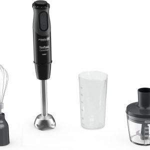 Tefal Optichef Hand Blender, 20 speeds adjustable and pulse, Powelix Blades Technology, 800ml beaker, 1000 W Motor, 500 ml Chopper, Dishwasher Safe Parts HB643842