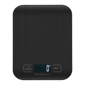 Torchtree Kitchen Scales, 11lb Food Scale with Batteries, 5 Units with Tare Function, Touch Button, Backlit LCD, Black-5kg